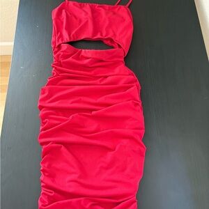 Windsor Vibrant Red Backless Dress